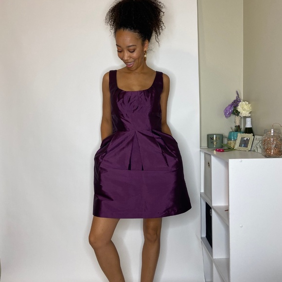 Alfred Sung Satin Cocktail Dress - Picture 2 of 8